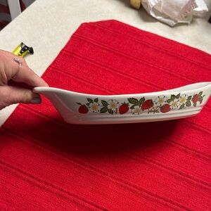 Sheffield Strawberry Floral Ceramic Dish made in Japan